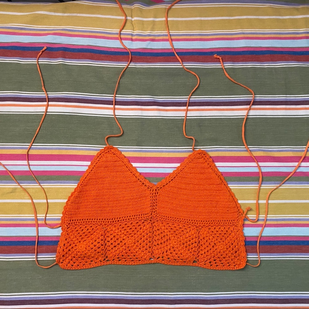 Vintage Crochet Halter Top